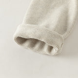 Dave&Bella Toddler Girls/Boys Pink/Khaki Cute Rabbit/Cat Print Cozy Soft Wool Sweaters