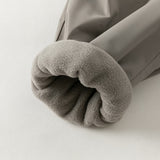 Dave&Bella Toddler Girls/Boys Pink/Grey Fleece-Line Simple Versatile Cozy Jogger Pants