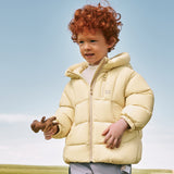 Dave&Bella Toddler Girls/Boys Multiple Colors Hodded Simple WIndproof Fluffy Marshmallow Down Jackets