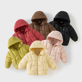 Dave&Bella Toddler Girls/Boys Multiple Colors Hodded Simple WIndproof Fluffy Marshmallow Down Jackets