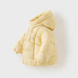 Dave&Bella Toddler Girls/Boys Multiple Colors Hodded Simple WIndproof Fluffy Marshmallow Down Jackets