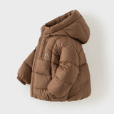 Dave&Bella Toddler Girls/Boys Multiple Colors Hodded Simple WIndproof Fluffy Marshmallow Down Jackets