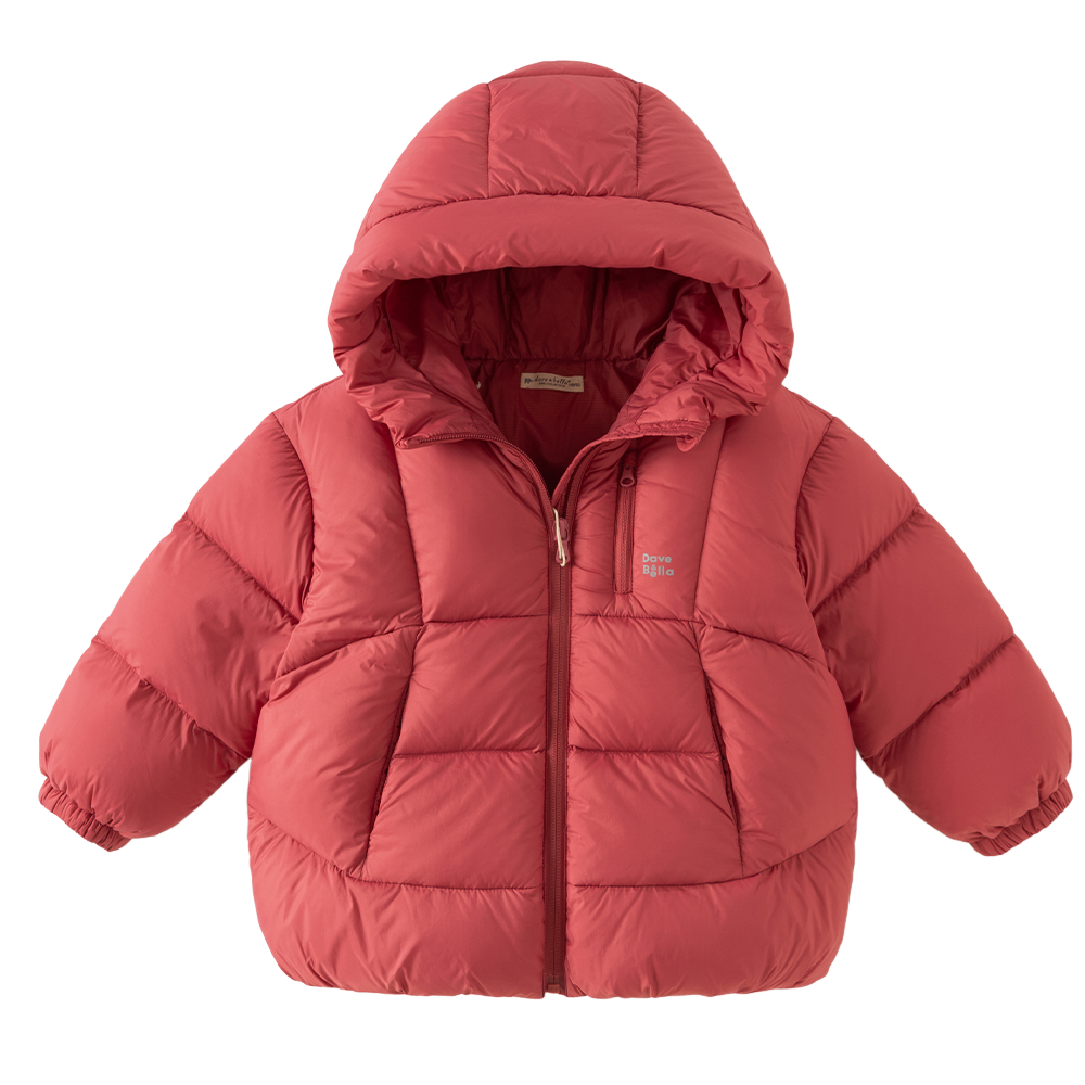 Dave&Bella Toddler Girls/Boys Multiple Colors Hodded Simple WIndproof Fluffy Marshmallow Down Jackets