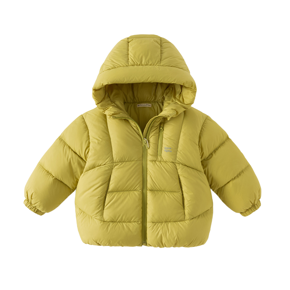 Dave&Bella Toddler Girls/Boys Multiple Colors Hodded Simple WIndproof Fluffy Marshmallow Down Jackets