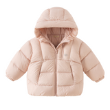 Dave&Bella Toddler Girls/Boys Multiple Colors Hodded Simple WIndproof Fluffy Marshmallow Down Jackets