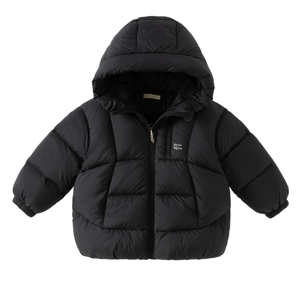 Dave&Bella Toddler Girls/Boys Multiple Colors Hodded Simple WIndproof Fluffy Marshmallow Down Jackets