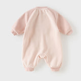 Dave&Bella Baby Boys/Girls Blue/Pink Cute Sweet Fleece Comfortable Rompers