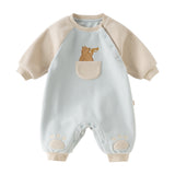 Dave&Bella Baby Boys/Girls Blue/Pink Cute Sweet Fleece Comfortable Rompers