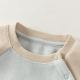 Dave&Bella Baby Boys/Girls Blue/Pink Cute Sweet Fleece Comfortable Rompers
