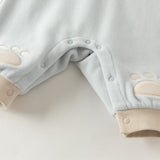 Dave&Bella Baby Boys/Girls Blue/Pink Cute Sweet Fleece Comfortable Rompers