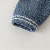 Dave&Bella Toddler Boys Blue/White Cute Bear/Dog Print Comfortable Cozy Soft Sweaters