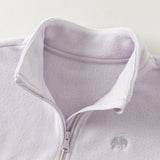 Dave&Bella Toddler Boys/Girls Multiple-Colors Micro Fleece Classic Quarter Zip Turtle Polos