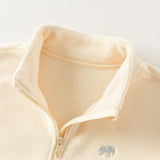 Dave&Bella Toddler Boys/Girls Multiple-Colors Micro Fleece Classic Quarter Zip Turtle Polos