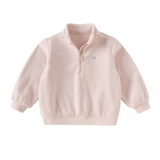 Dave&Bella Toddler Boys/Girls Multiple-Colors Micro Fleece Classic Quarter Zip Turtle Polos