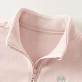 Dave&Bella Toddler Boys/Girls Multiple-Colors Micro Fleece Classic Quarter Zip Turtle Polos