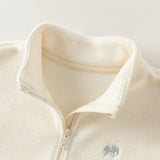 Dave&Bella Toddler Boys/Girls Multiple-Colors Micro Fleece Classic Quarter Zip Turtle Polos