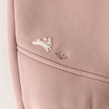 Dave&Bella Toddler Girls Pink/Gray Fleece-Line Simple Versatile Cozy Soft Jogger Pants