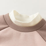 Dave&Bella Toddler Girls/Boys Red/Pink Cute Sheep Print Fleee-Line Cozy Soft Sweatshirts
