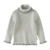 Dave&Bella Toddler Girls Pink/Gray Striped Turtle Sweet Comfortable Sweaters
