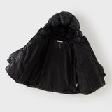 Dave&Bella Toddler Girls Light Purple/Black Hooded Simple Warm Puffer Down Coats