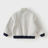 Dave&Bella Toddler Boys Gray Turtle Cute Car Print Cozy Soft Comfortable Sweatshirts