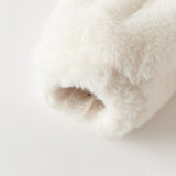 Dave&Bella Toddler Girls White Turndown A-line Elegant Thickened Comfortable Soft Skin-friendly Coats