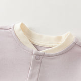 Dave&Bella Baby Girls/Boys  Pink/Blue/Purple Turtle Soft Cozy Simple Comfortable Rompers