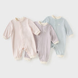 Dave&Bella Baby Girls/Boys  Pink/Blue/Purple Turtle Soft Cozy Simple Comfortable Rompers