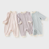 Dave&Bella Baby Girls/Boys  Pink/Blue/Purple Turtle Soft Cozy Simple Comfortable Rompers