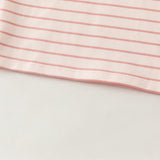 Dave&Bela Toddler Girls Pink/Beige Sweet Turtle Minimalist Versatile Soft Cozy T-shirts