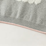 Dave&Bella Toddler Girls Gray Cute Dog Print Soft Comfortable Sweaters
