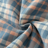 Dave&Bella Toddler Boys Blue Plaid Hooded Fleece-Line Comfortable Cotton Cozy Jackets