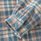 Dave&Bella Toddler Boys Blue Plaid Hooded Fleece-Line Comfortable Cotton Cozy Jackets