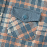 Dave&Bella Toddler Boys Blue Plaid Hooded Fleece-Line Comfortable Cotton Cozy Jackets
