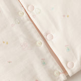 Dave&Bella Toddler Girls Pink/Beige Sweet Cute Print Soft Cozy Cotton Padded Vests