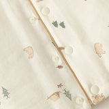 Dave&Bella Toddler Girls Pink/Beige Sweet Cute Print Soft Cozy Cotton Padded Vests