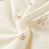 Dave&Bella Toddler Girls Pink/Beige Sweet Cute Print Soft Cozy Cotton Padded Vests