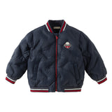 Dave&Bella Toddler Boys Navy Turtle Lightweight Duck Down Puffer Jackets