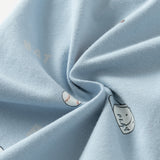 Dave&Bella Toddler Boys Blue Cute Print Cozy Soft Comfortable Pajamas