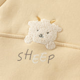 Dave&Bella Toddler Boys/Girls Yellow/Pink Hooded Cute Animal Print Fleece Soft Cozy Jackets
