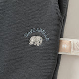 Dave&Bella Toddler Boys Dark Gray Simple Versatile Warm Soft Cozy Pants