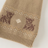 Dave&Bella Toddler Girls/Boys Khaki/Purple Pink Cute Animals Jacquard Soft Cozy Scarfs