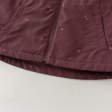 Dave & Bella Kids Girls Purple Hooded Waterproof Windproof Outdoor Coats