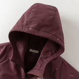Dave & Bella Kids Girls Purple Hooded Waterproof Windproof Outdoor Coats
