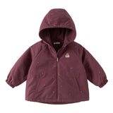 Dave & Bella Kids Girls Purple Hooded Waterproof Windproof Outdoor Coats