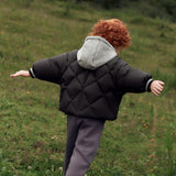 Dave&Bella Toddler Boys Black Classic Hooded Warm Comfortable Puffer Down Jackets