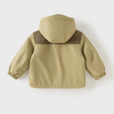 Dave&Bella Toddler Girls/Boys Green/Purple Hooded Windproof Fleece Jackets