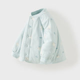 Dave&Bella Toddler Girls/Boys Pink/Blue Cute Print Turtle Outwear Padded Jackets
