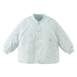 Dave&Bella Toddler Girls/Boys Pink/Blue Cute Print Turtle Outwear Padded Jackets