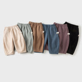 Dave&Bella Kid Boys/Girls Multiple-Colors Fleece-Line Warm Cozy Classic Jogger Pants
